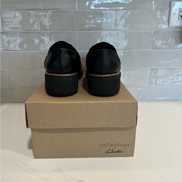 New Clark’s Sharon Dolly Black Noir shoes Size 8.5 - Picture 10 of 13